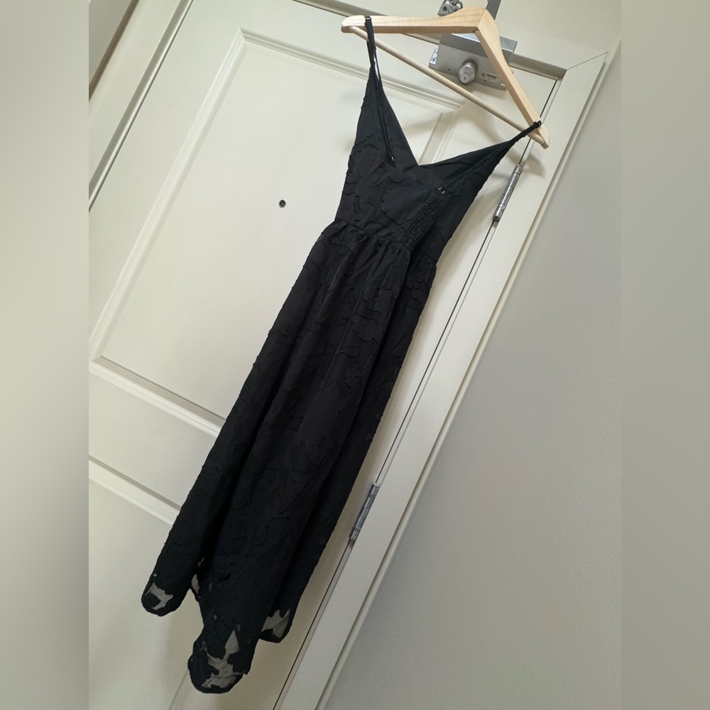 Elegant Black Smock A-Dress
